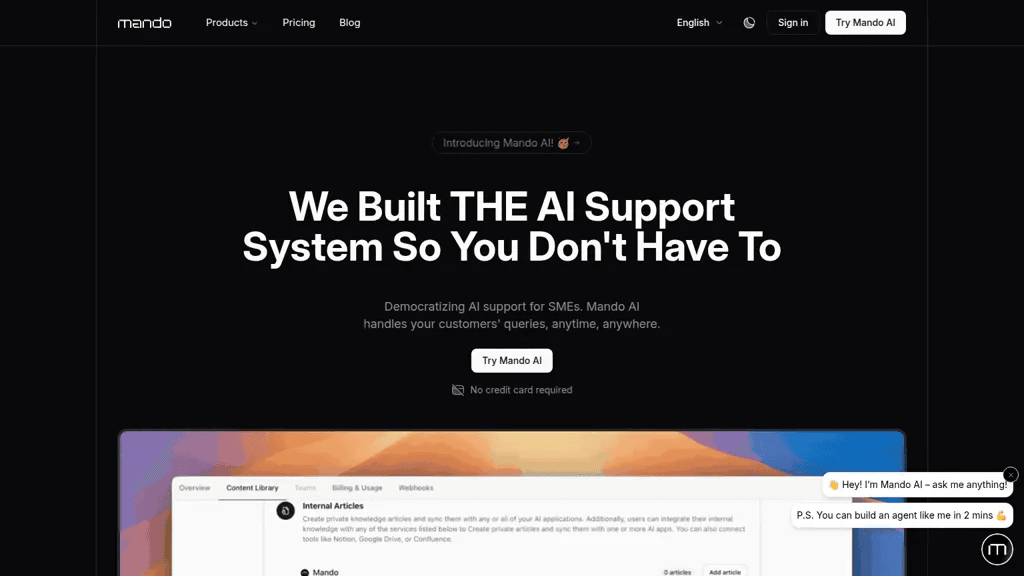Mando AI 工具截图