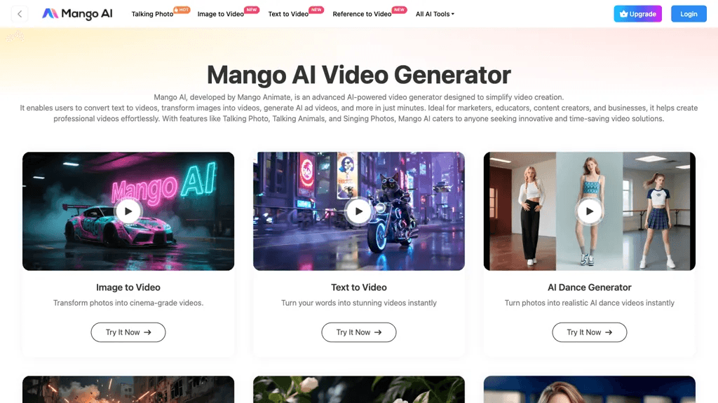 Mango AI 工具截图