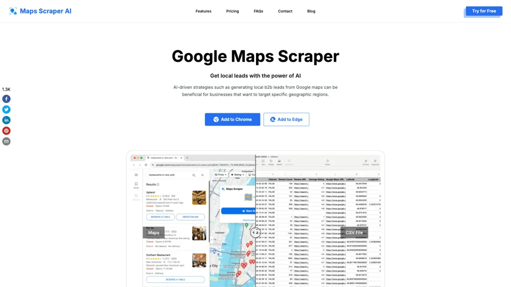 MapsScraperAI 工具截图