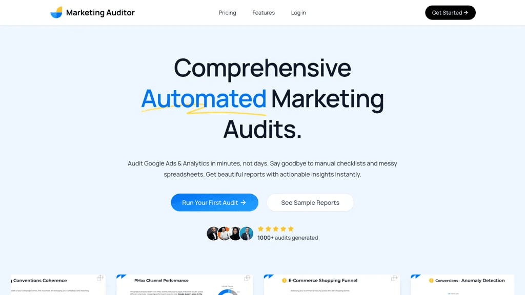 Marketing Auditor 工具截图