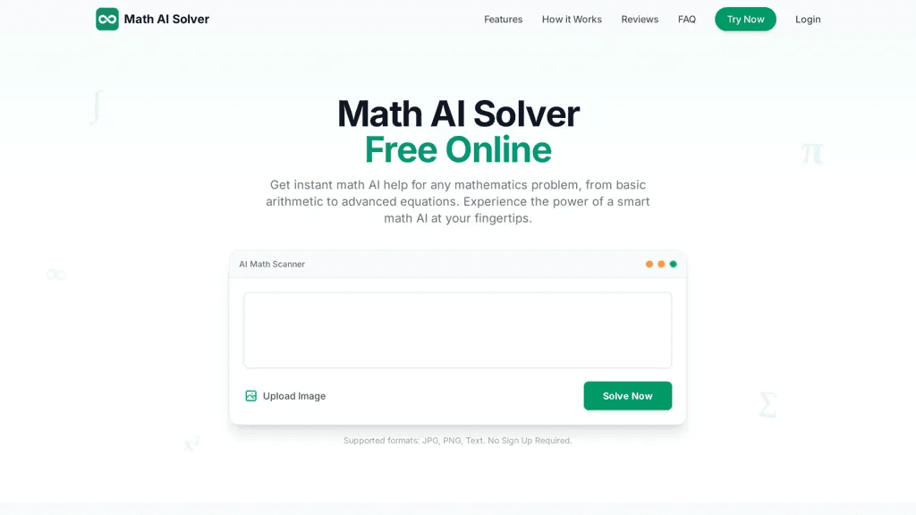 Math AI Solver 工具截图