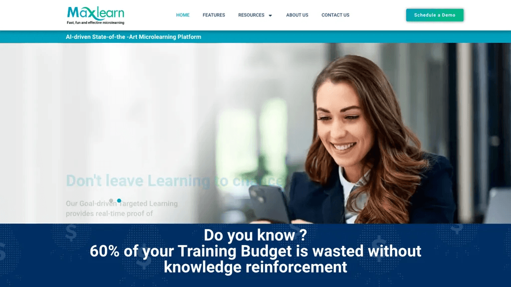 Maxlearn 官网截图
