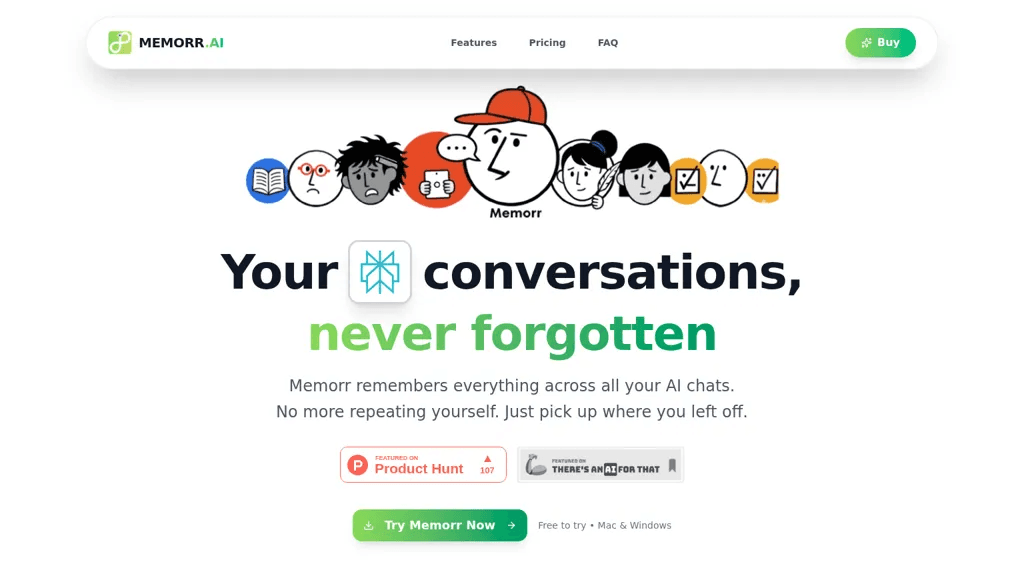 Memorr.ai 工具截图