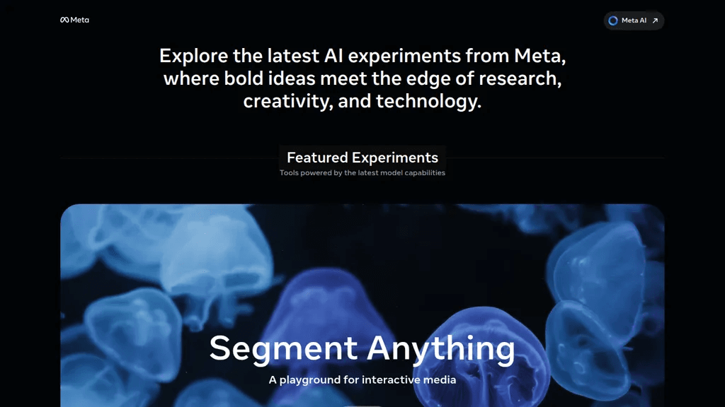 Meta AI Demos 工具截图