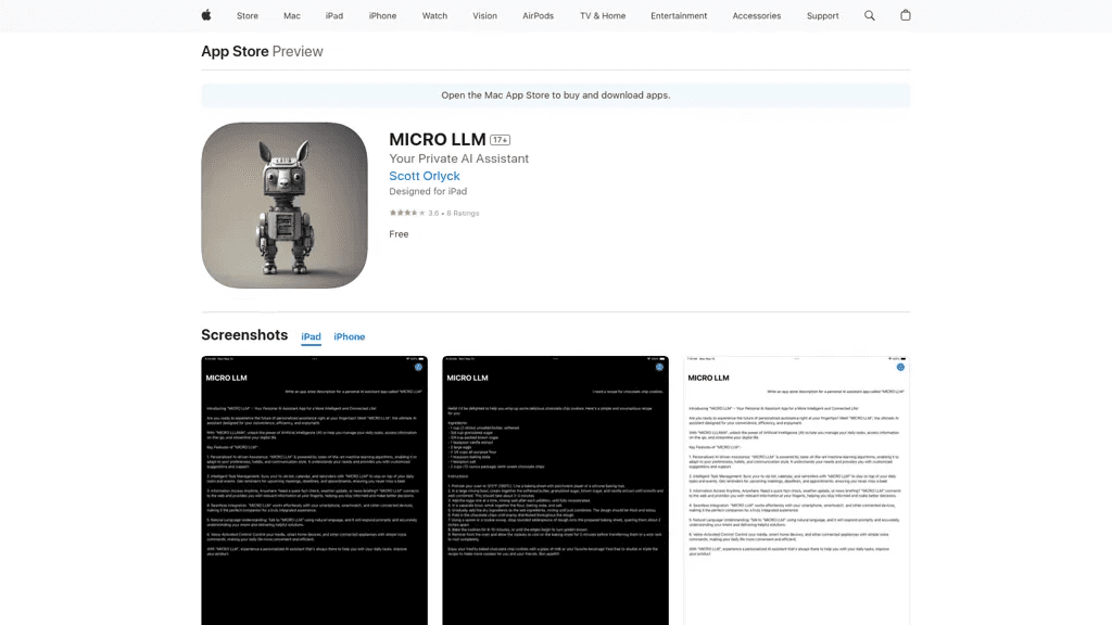 MICRO LLM 工具截图