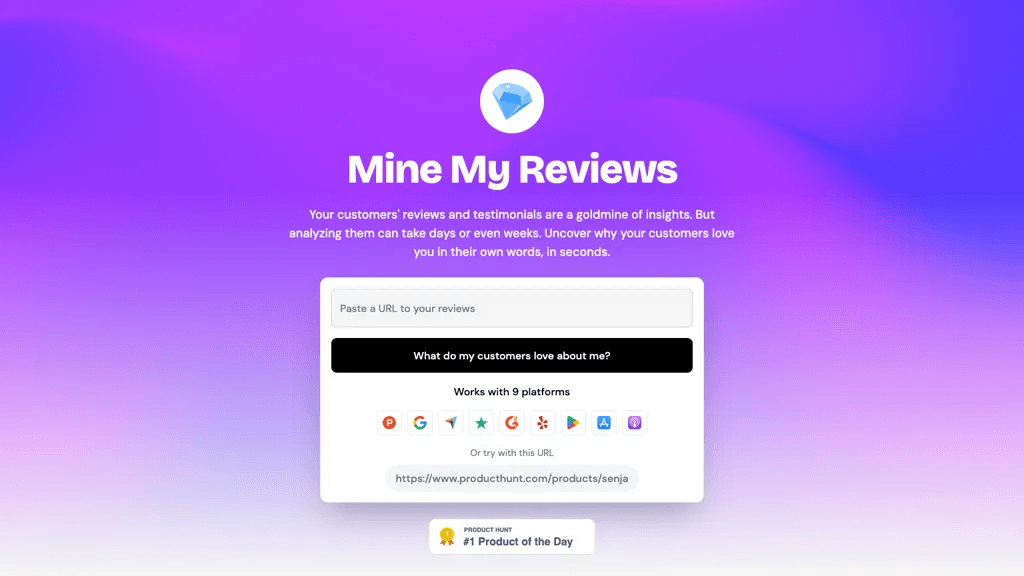Mine My Reviews 官网截图