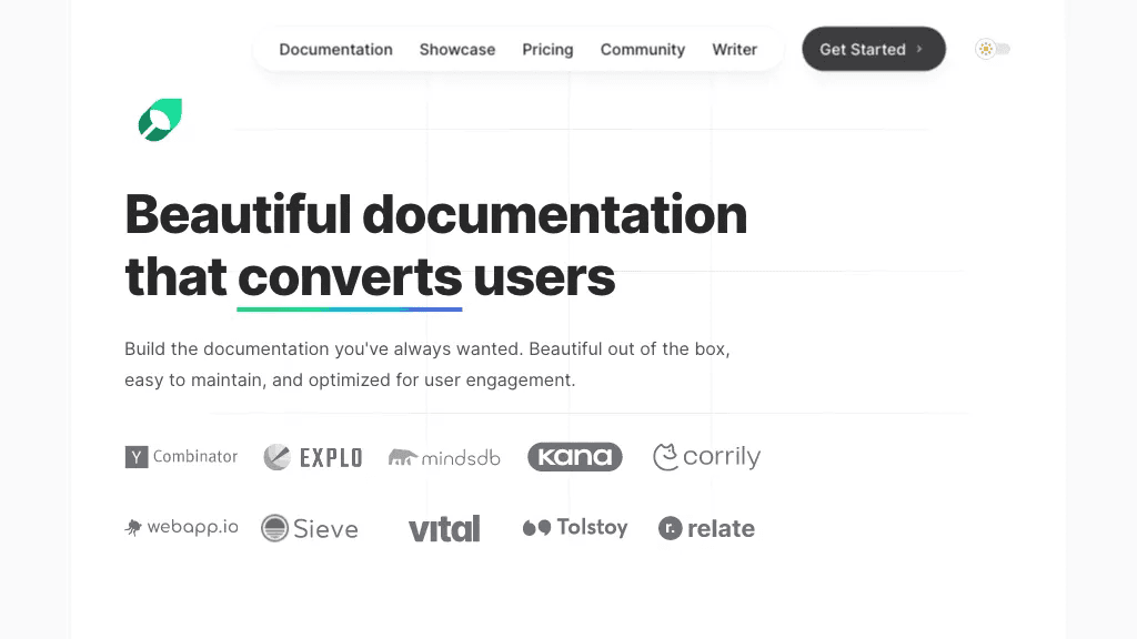 Mintlify 工具截图