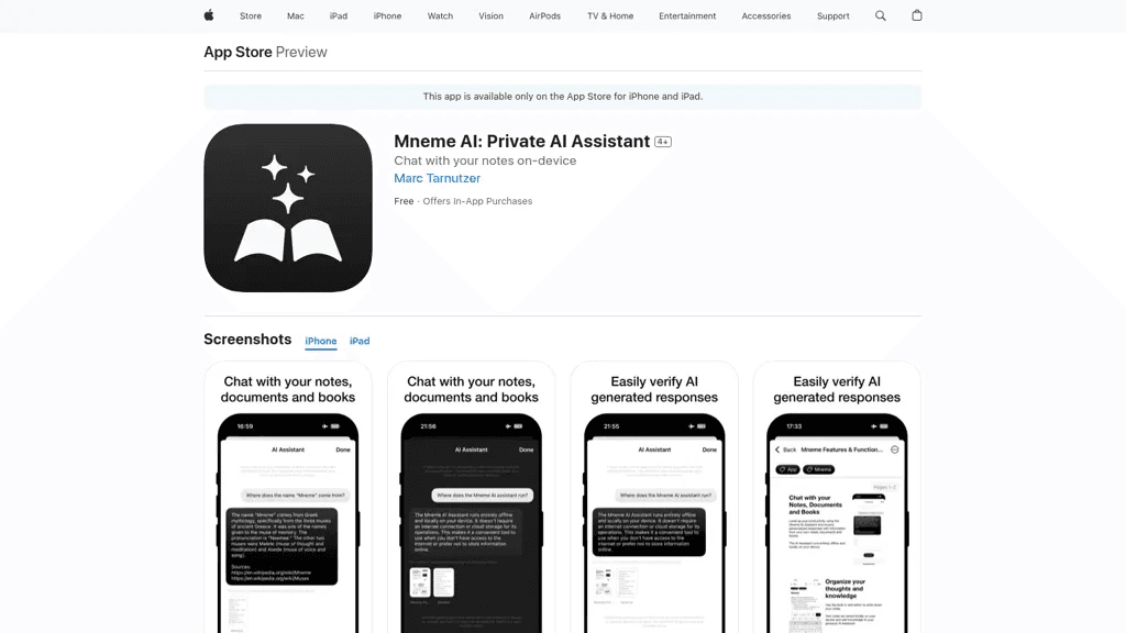 Mneme AI 工具截图
