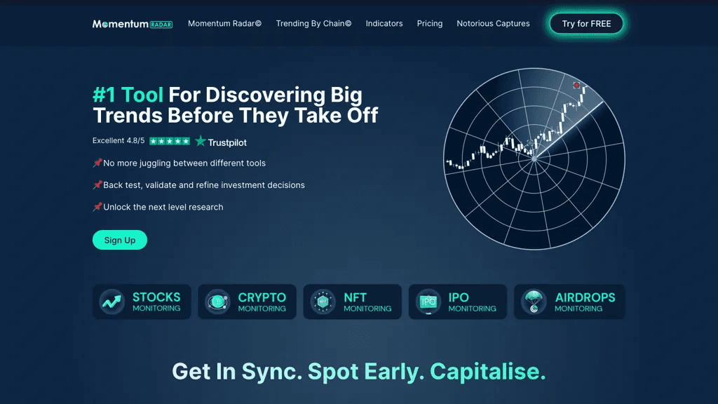 Momentum Radar 工具截图