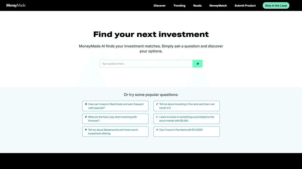 Moneymade.io 工具截图