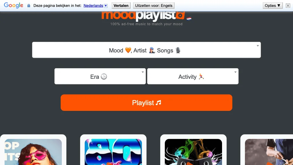 Moodplaylist.com 官网截图