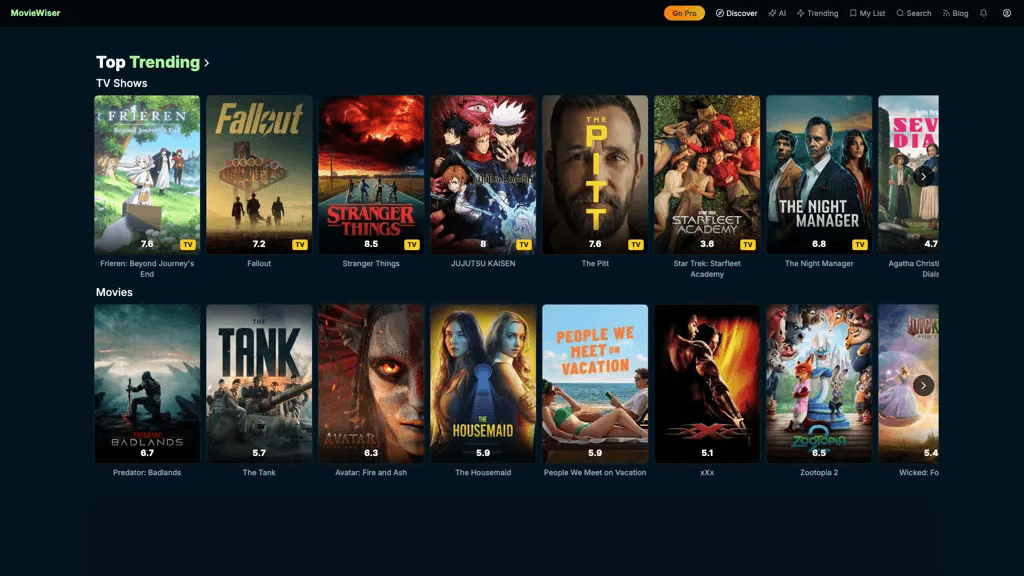 MovieWiser 官网截图