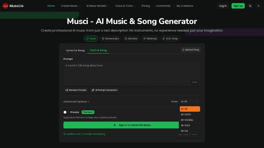 Musci.io 工具截图