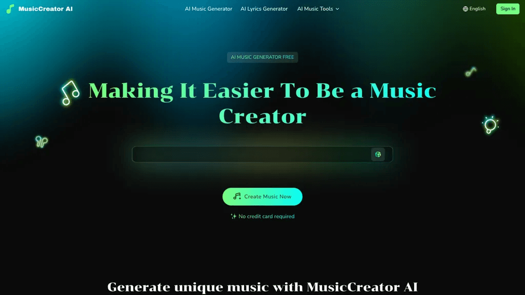 MusicCreator.AI 工具截图