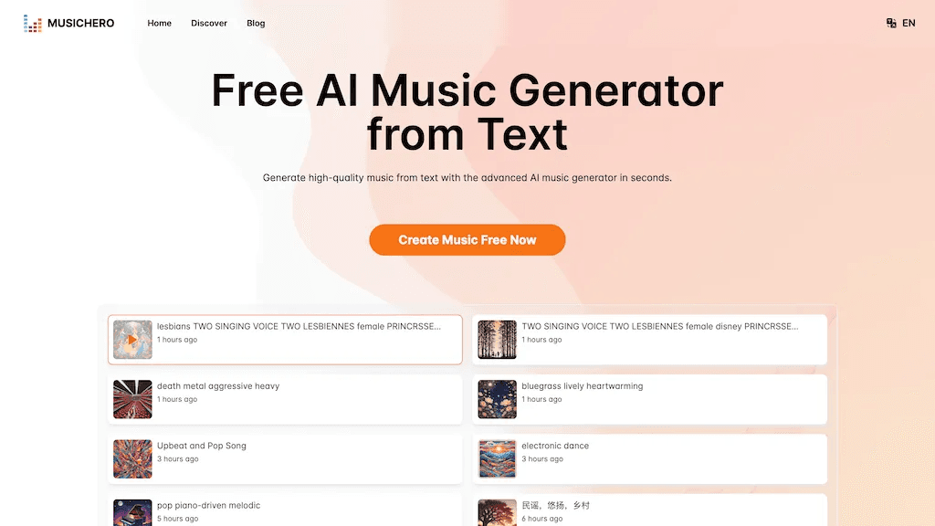 MusicHero.ai 工具截图