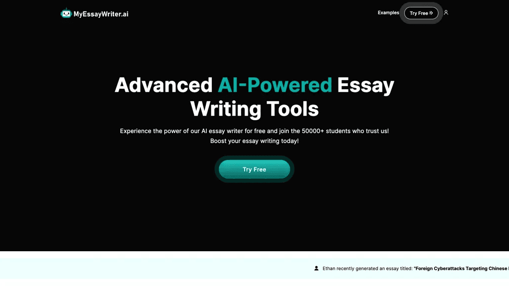 MyEssayWriterAI 工具截图