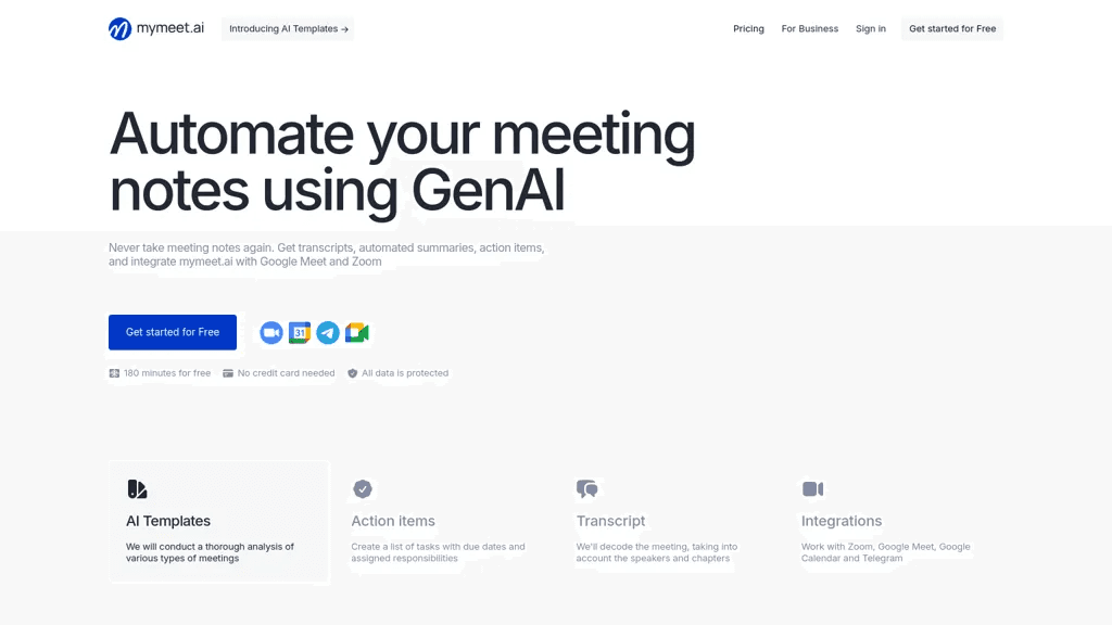 Mymeet.ai 工具截图