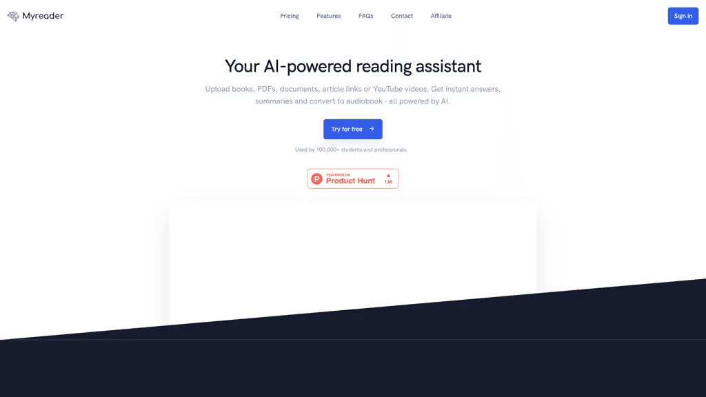 Myreader AI 工具截图