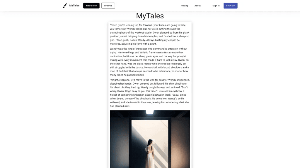 Mytales 官网截图