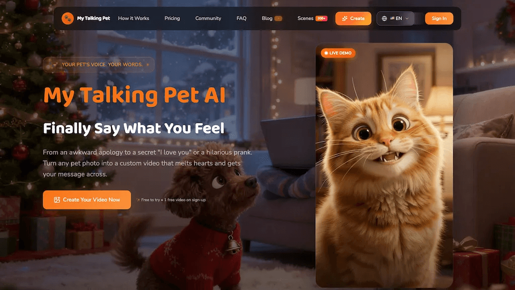 MyTalkingPet 官网截图
