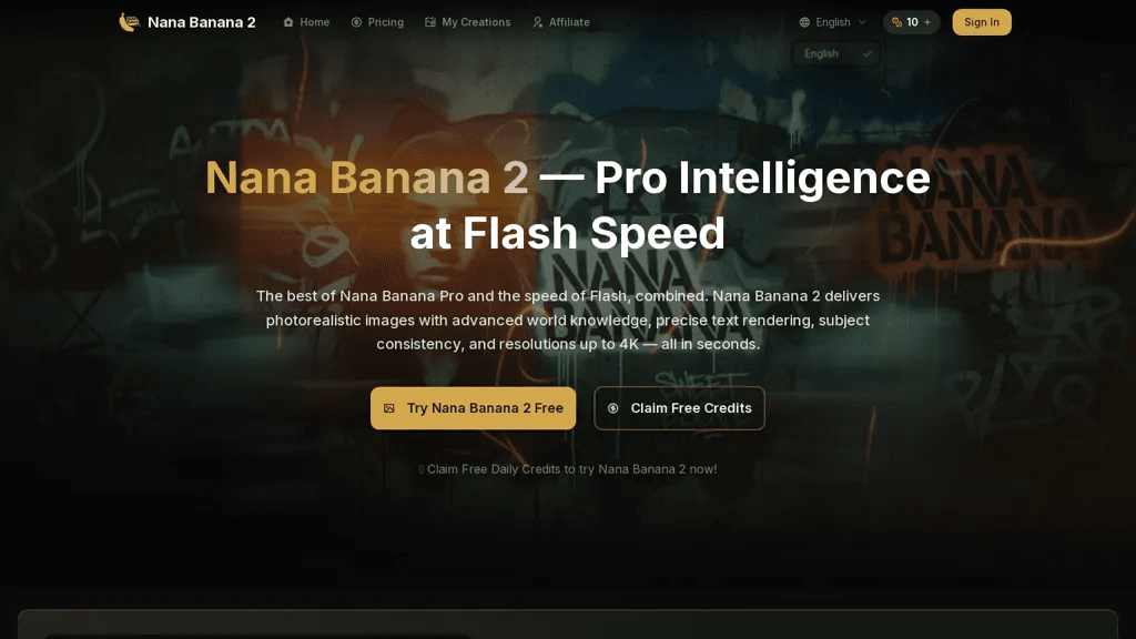 NanaBanana2.ai 工具截图