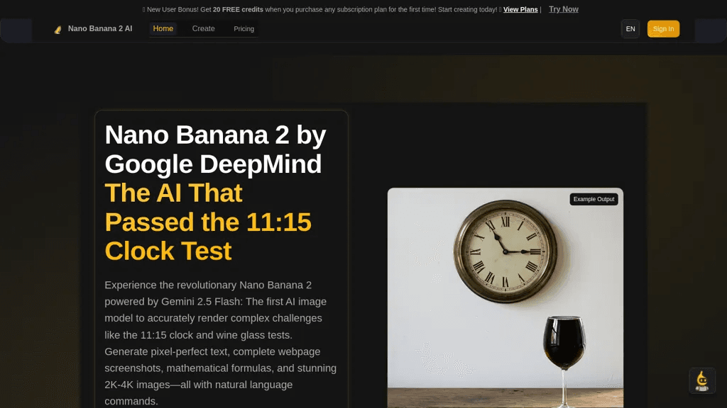 Nano Banana 2 AI 工具截图