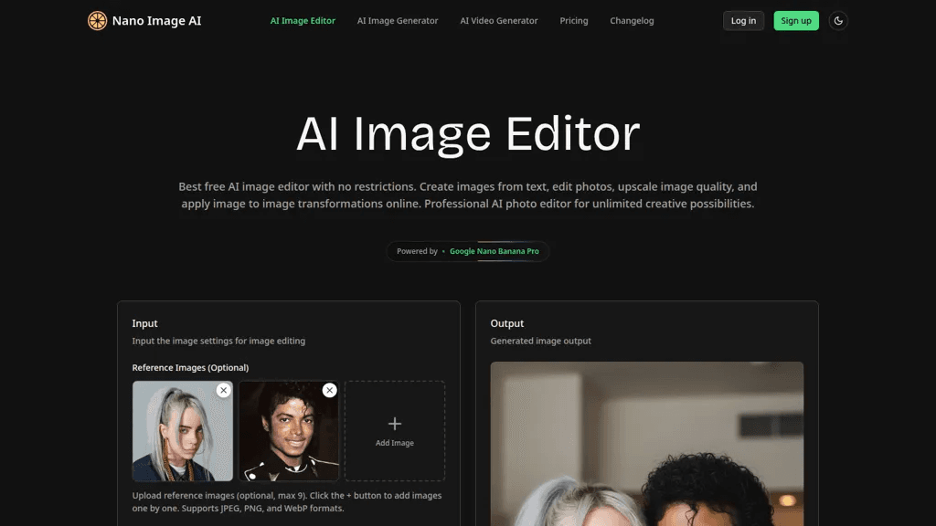 Nano Image AI 工具截图
