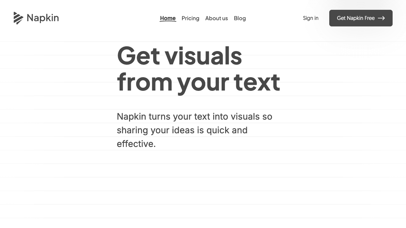 Napkin.ai 工具截图