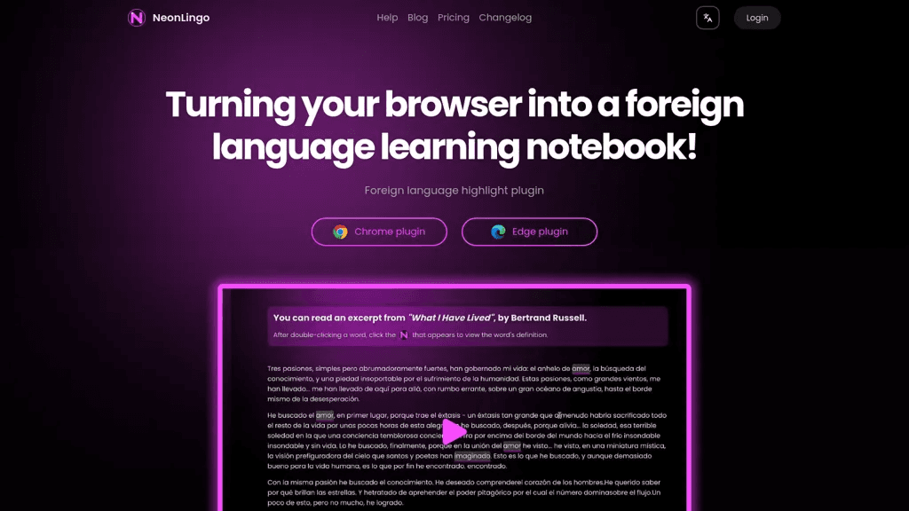 Neonlingo 工具截图