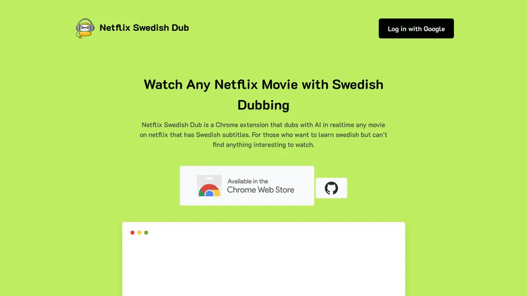 Netflix Swedish Dub 工具截图