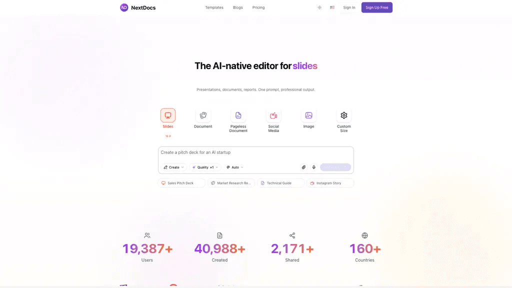 NextDocs 工具截图
