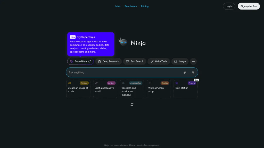 Ninja AI 工具截图
