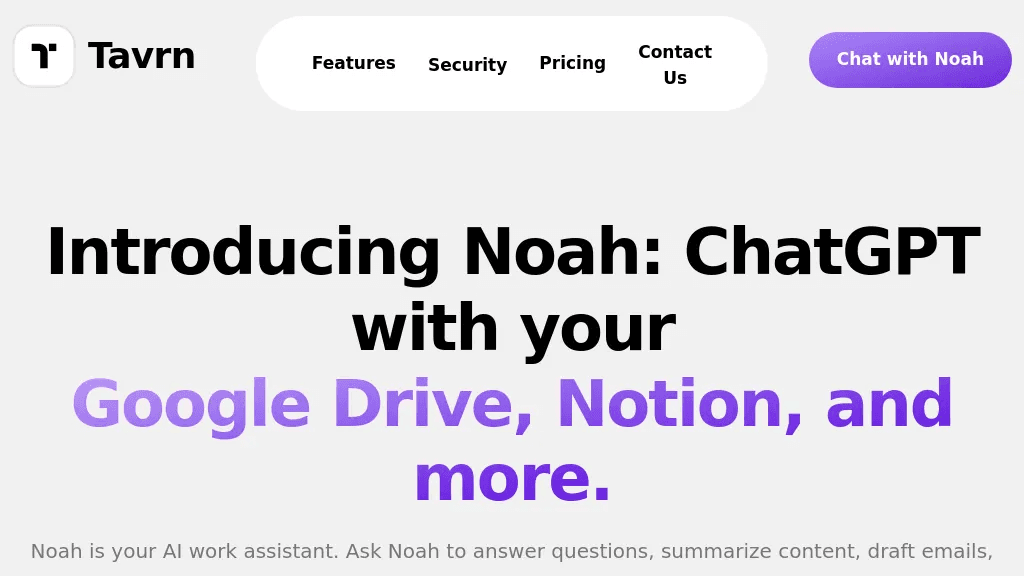 Noah AI 工具截图