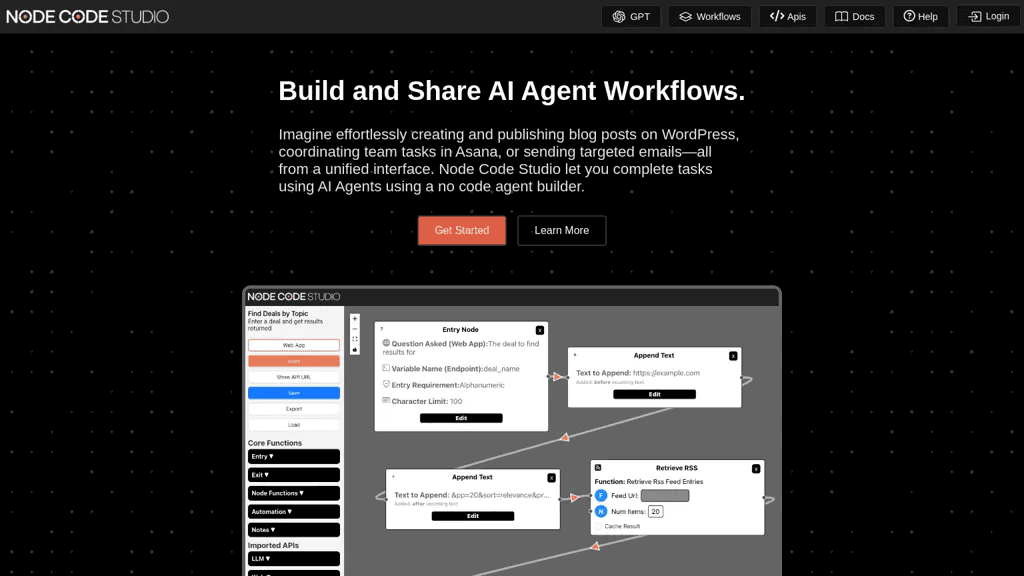 Node Code Studio 工具截图