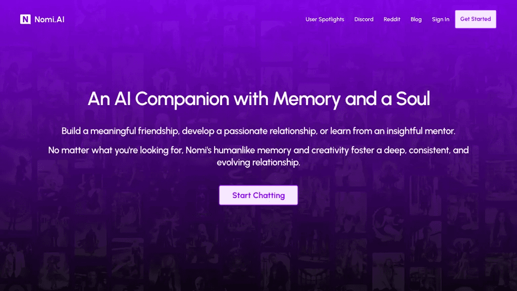 Nomi.ai 工具截图