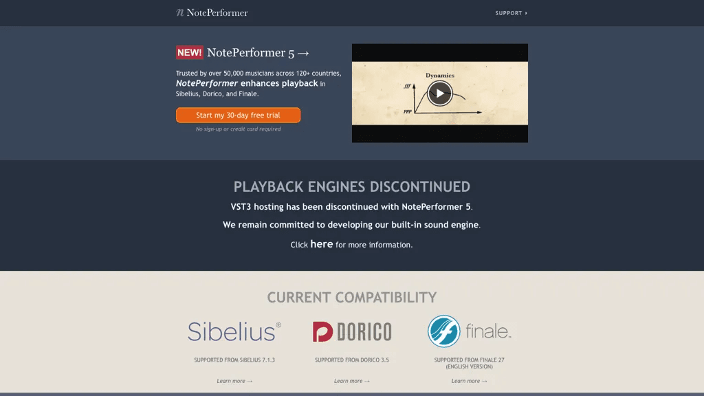 noteperformer.com 工具截图
