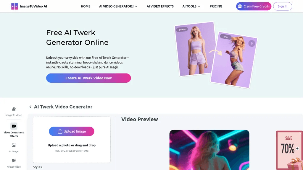 AI Twerk Generator 工具截图