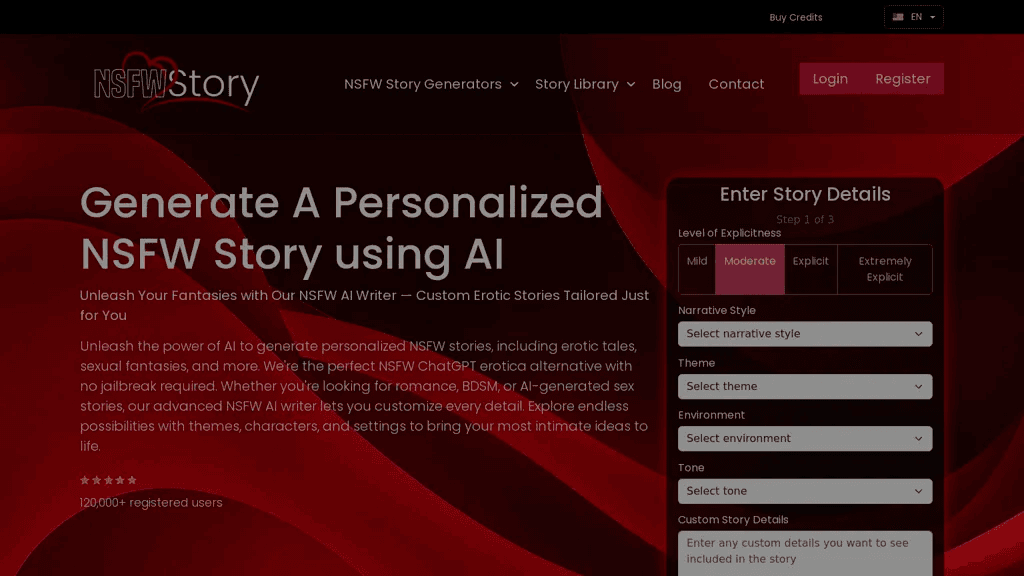 NSFW Story Generator 工具截图