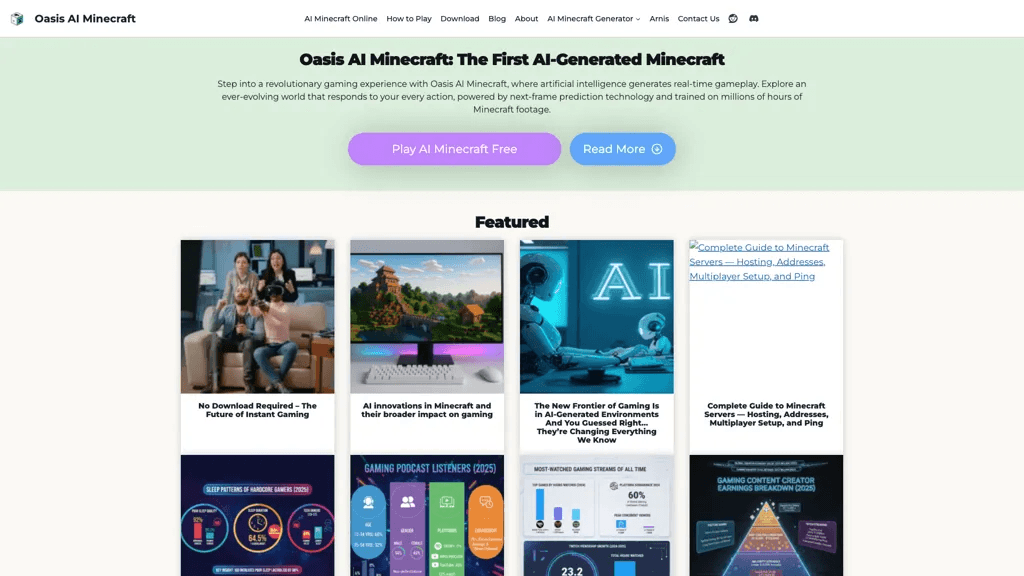 Oasis AI Minecraft 工具截图