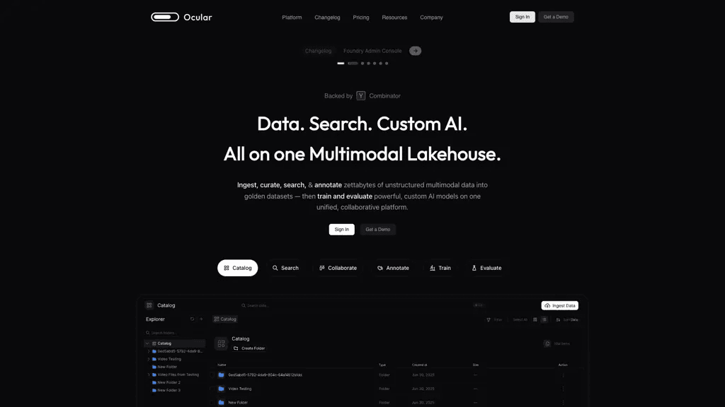 Ocular AI 官网截图