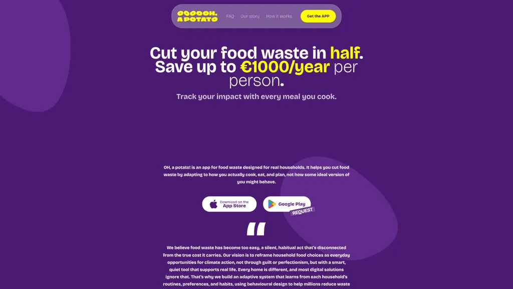 Ohapotato.app 官网截图