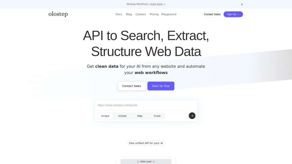 Olostep 工具截图