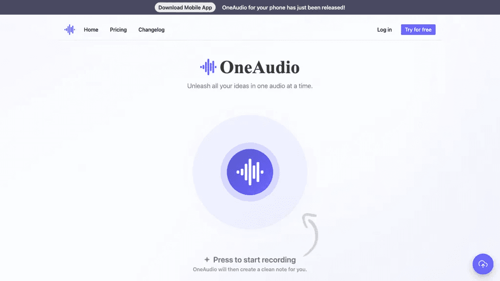 OneAudio 官网截图
