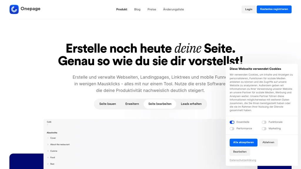 Onepage 工具截图