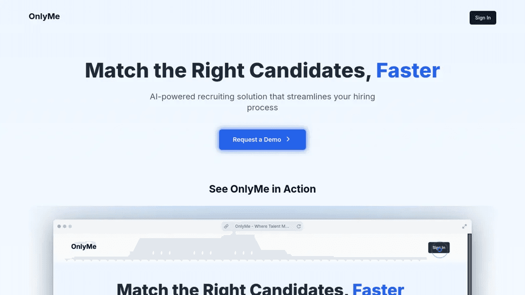 OnlyMe.AI 工具截图