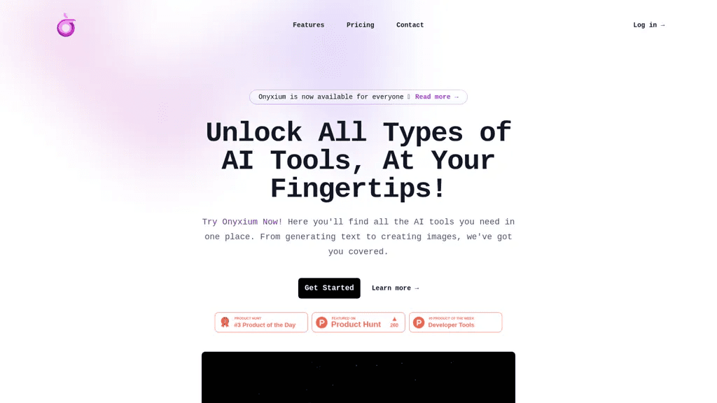 Onyxium AI 工具截图