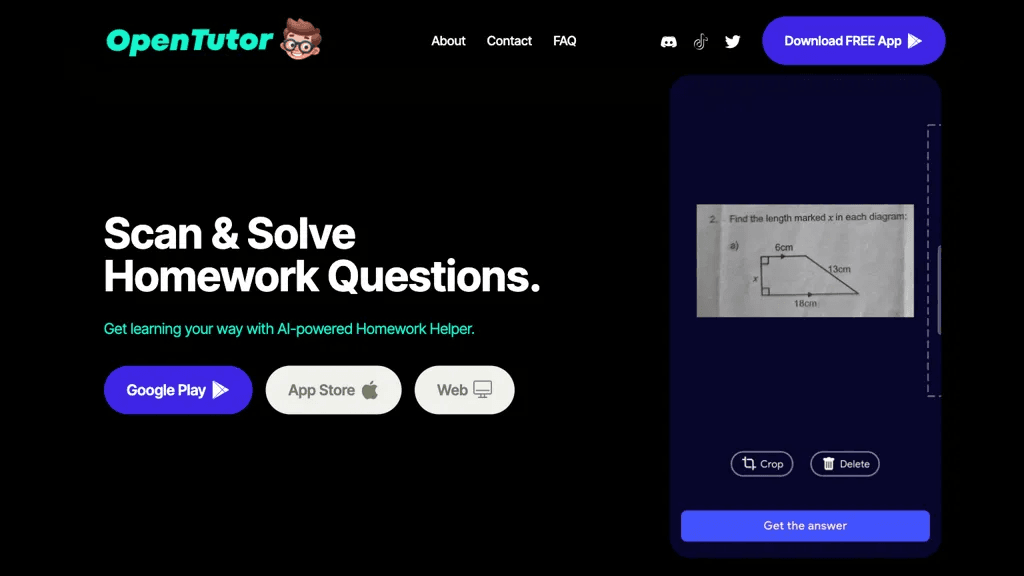 Open Tutor App 官网截图