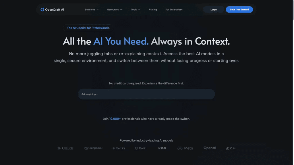 OpenCraft AI 工具截图