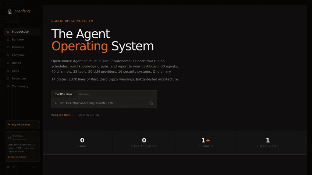 Openfang.sh 工具截图