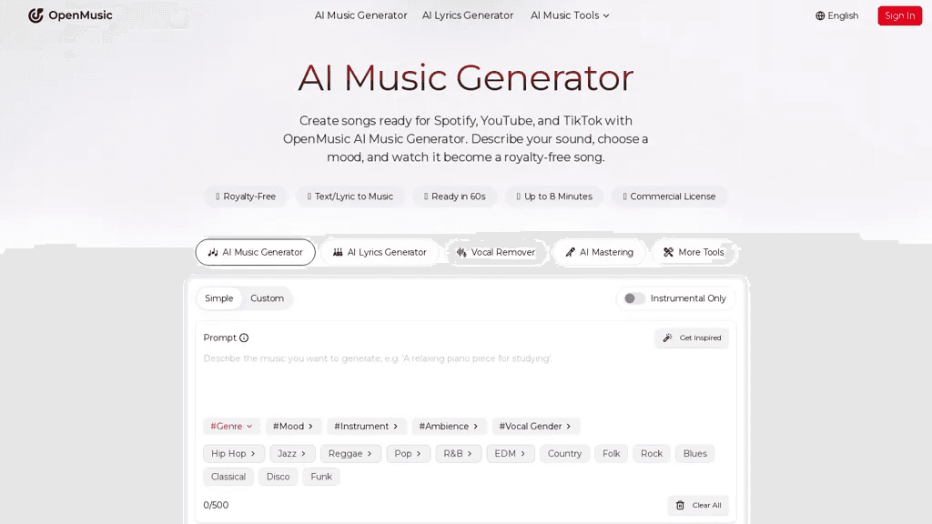 OpenMusic 工具截图